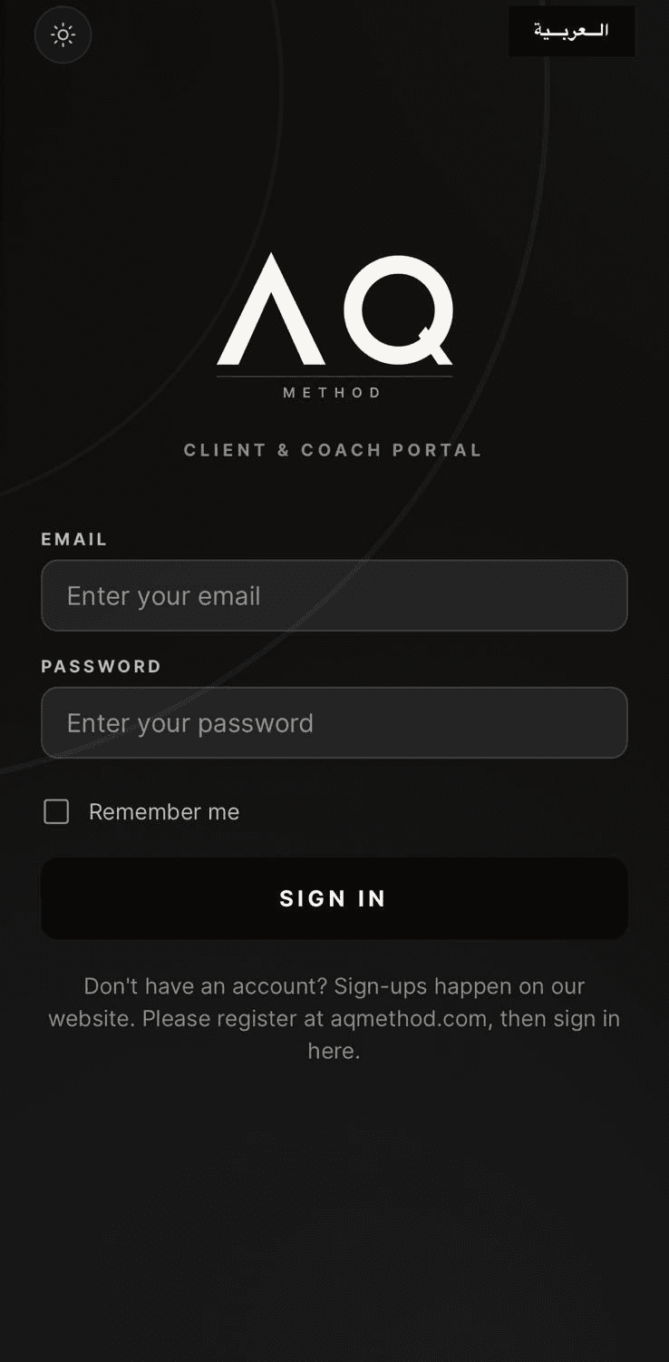 AQ Method App app screen 1
