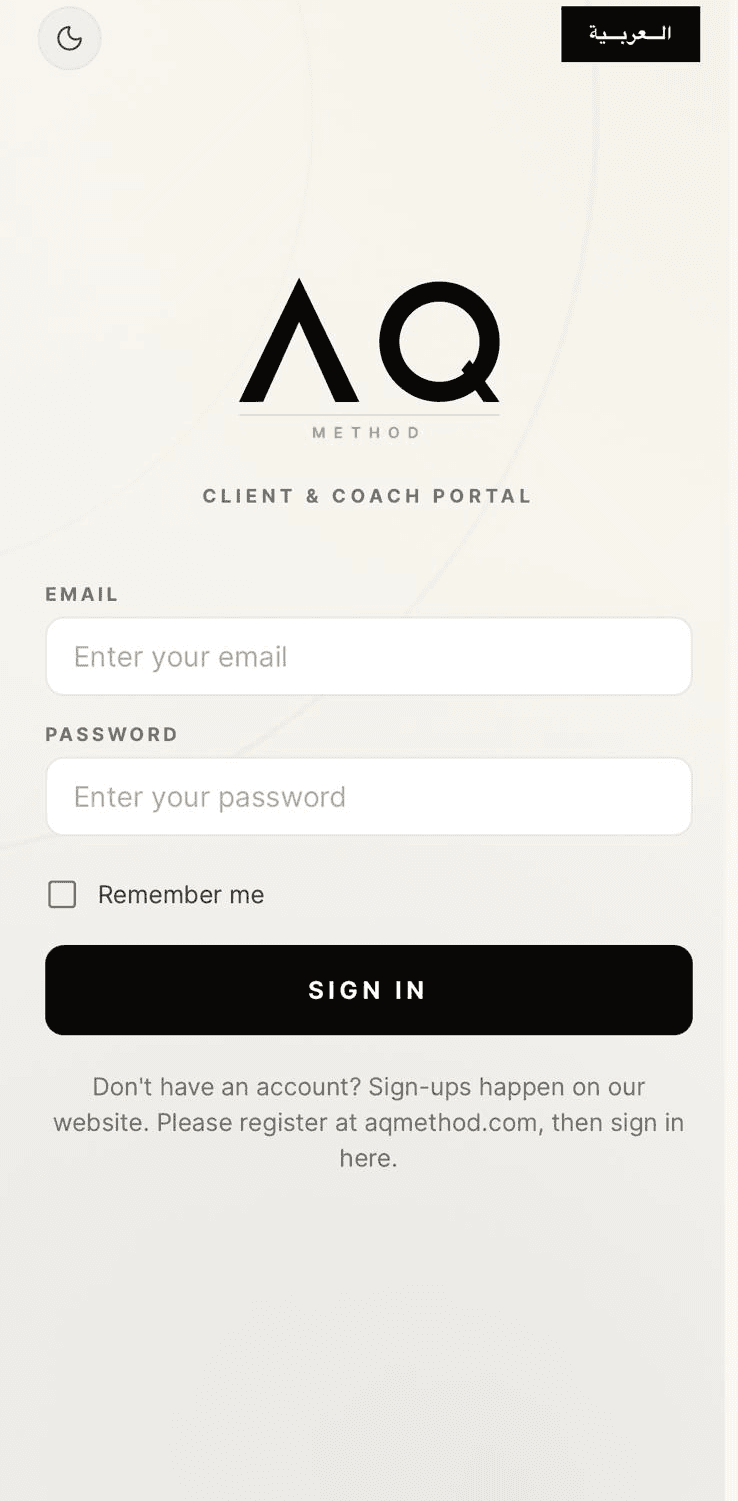 AQ Method App app screen 2